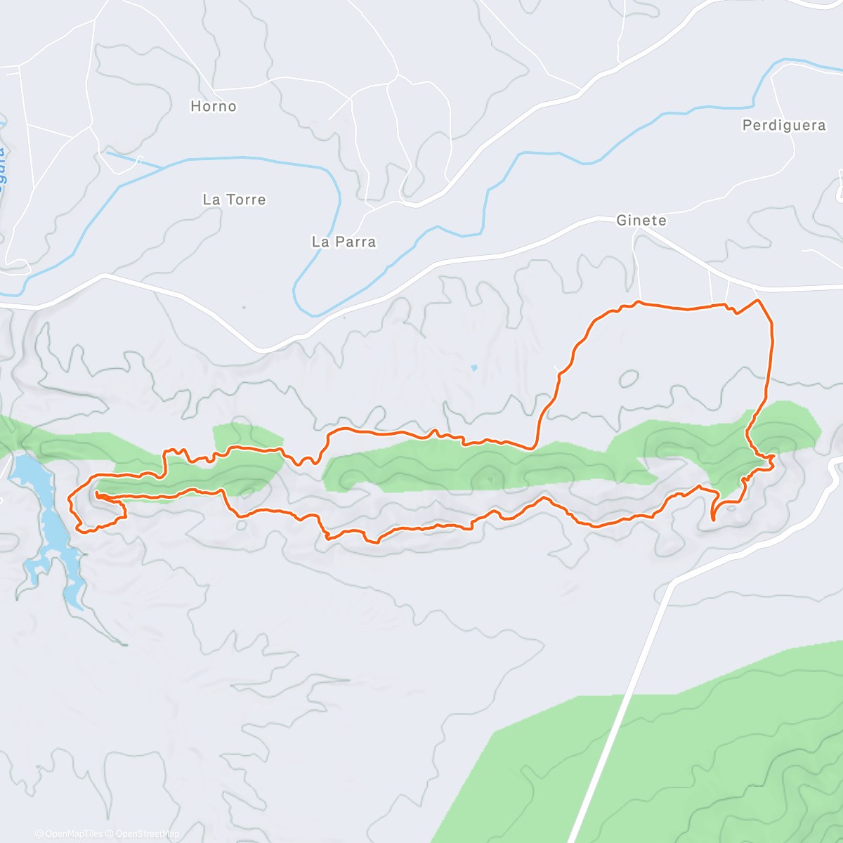 Map of the activity, Herrada