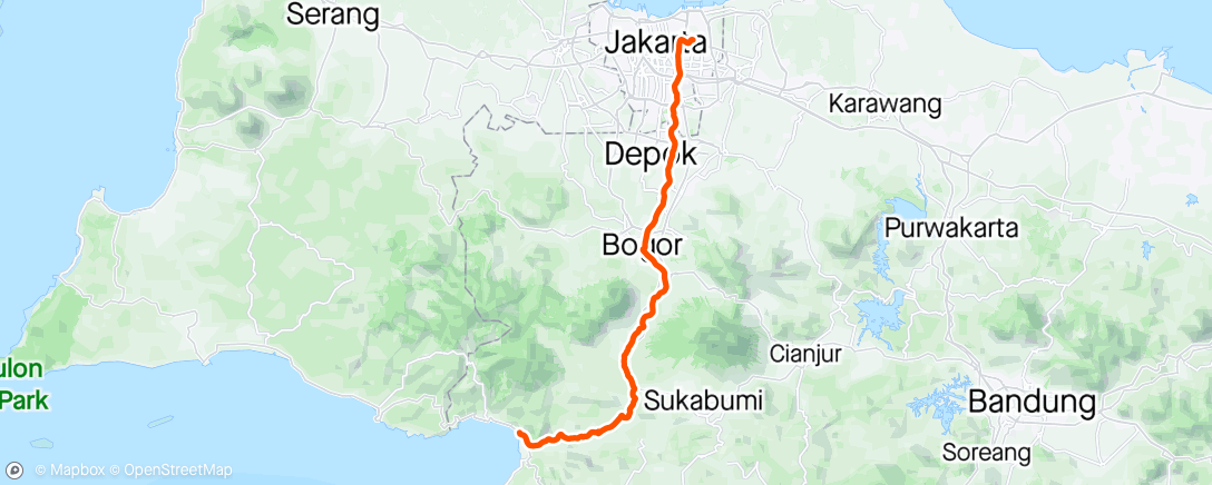 Map of the activity, Short Get Away MTB