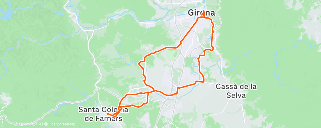 Map of the activity, Morning Gravel Ride