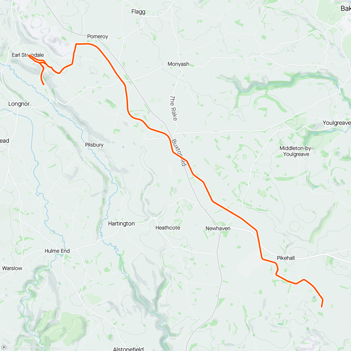 Mapa da atividade, Gravel Ride on the Peak Trail with Julia