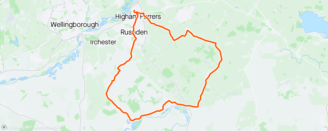 Map of the activity, Unexpected Afternoon Ride