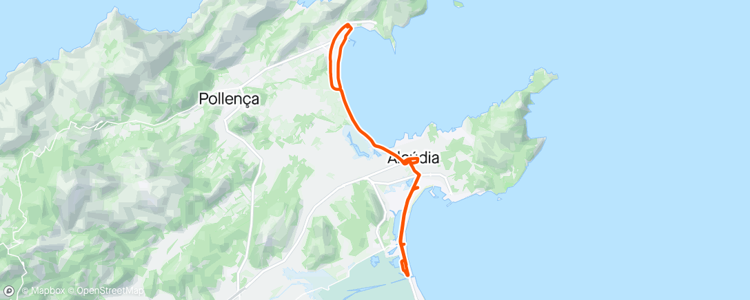 Map of the activity, Shoppingtur till Alcudia