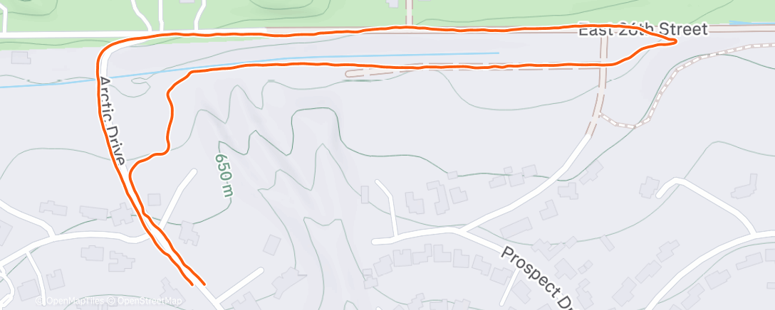 Map of the activity, After lunch dog walk