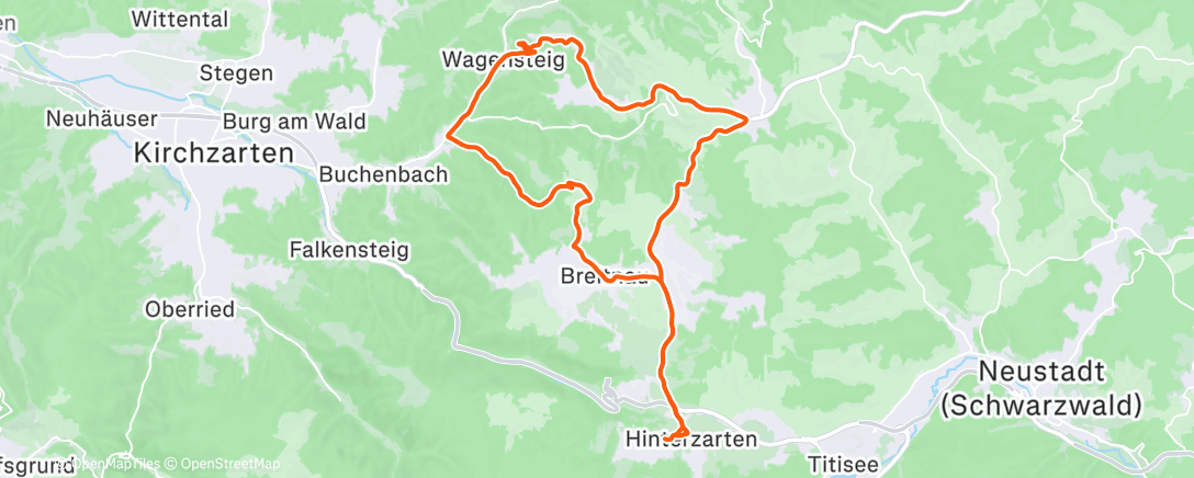 Karte der Aktivität „Afternoon Mountain Bike Ride”