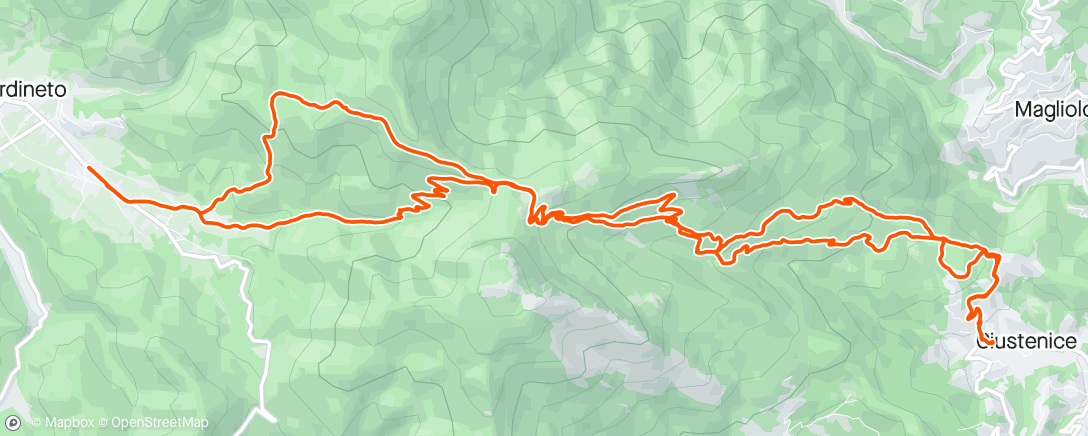 Mapa de la actividad (Sessione di e-mountain biking mattutina)