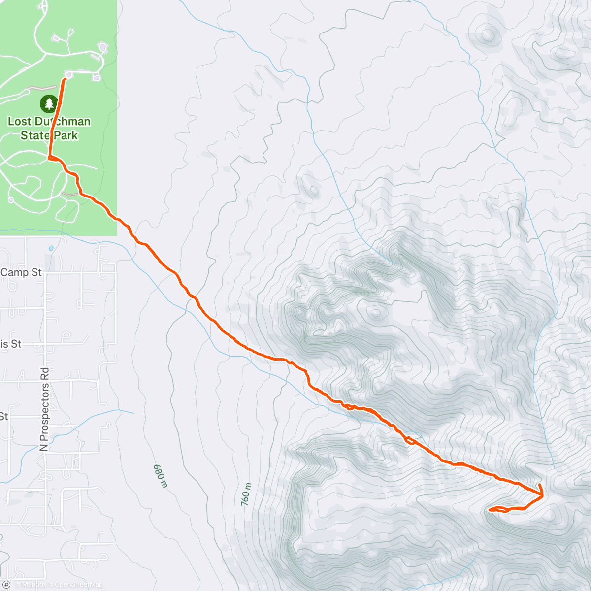 Map of the activity, Flatiron