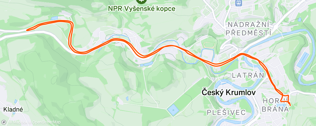 Map of the activity, Morning Run