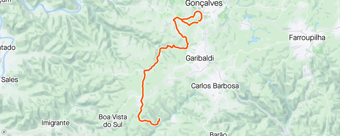 Map of the activity, 13/24 - Boa Vista / Cinco Baixo / São Rafael
