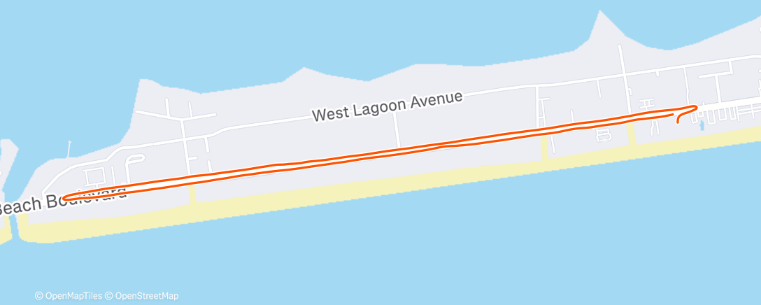 Map of the activity, Morning Run