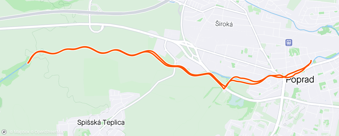 Map of the activity, Vyklus 12km