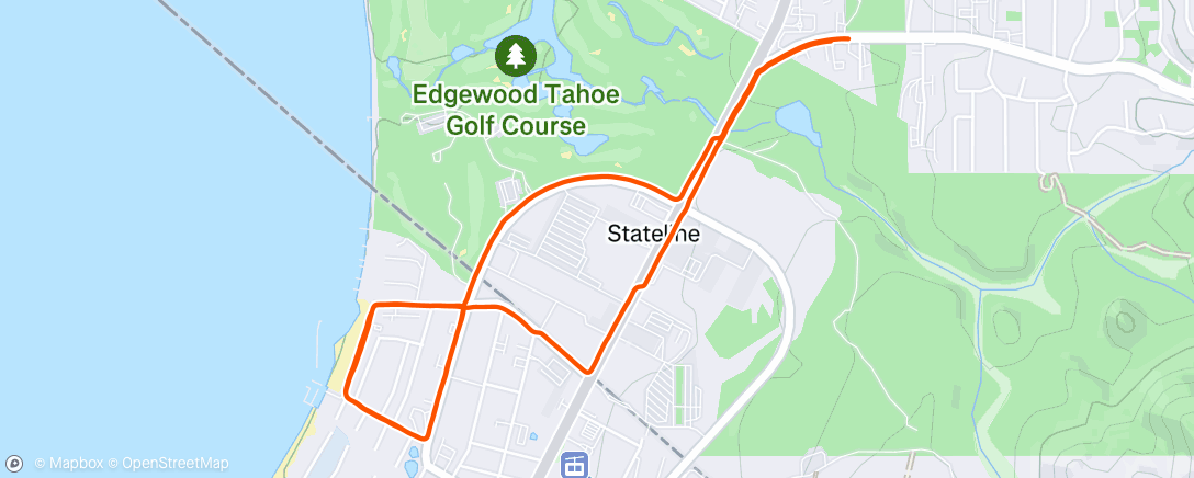 Map of the activity, Morning Run