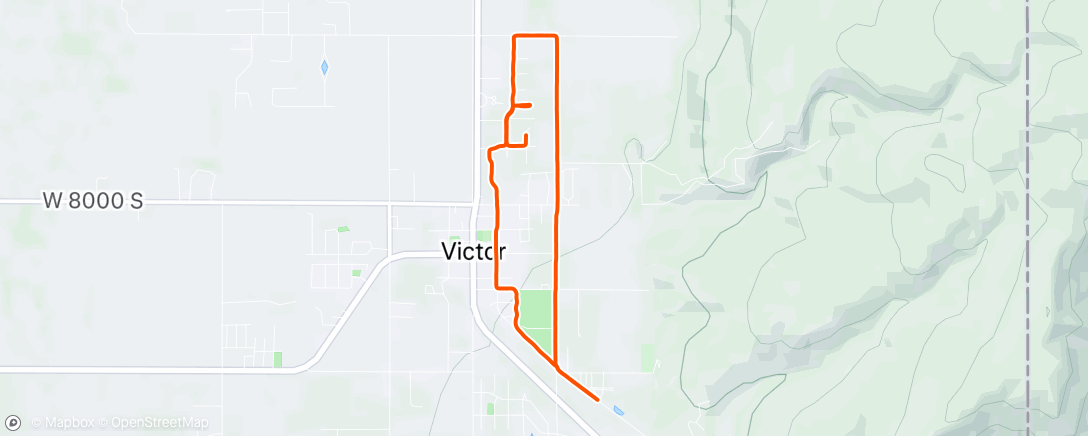 Map of the activity, Night Run