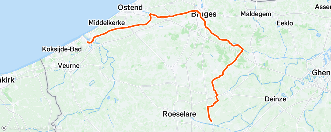 Map of the activity, Lunch Ride ☀️