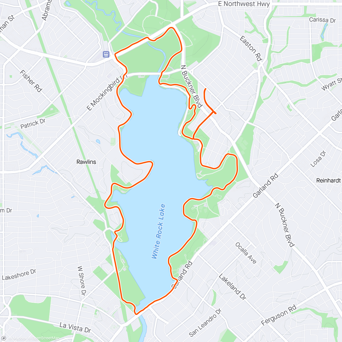 Map of the activity, Warm Up Lap