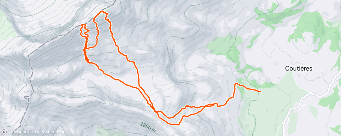 Mapa de la actividad (Rama-Aiguilles)