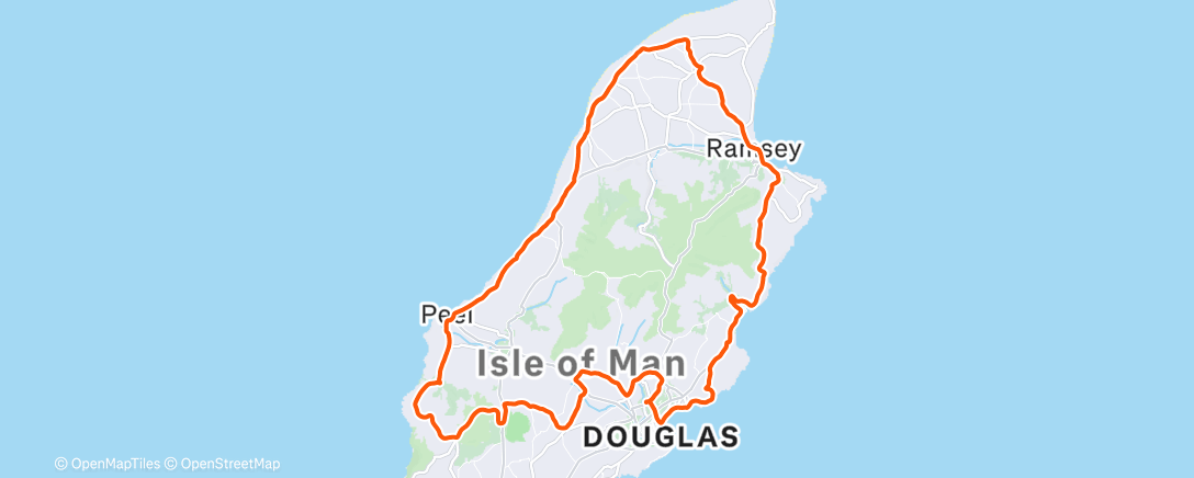 Map of the activity, Lunch Ride