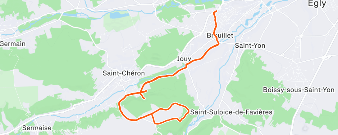 Map of the activity, Trail entre les balles des chasseurs 🦌🦌