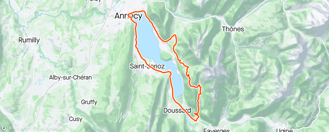 Map of the activity, Tour du lac 🥶