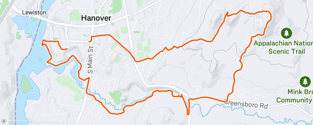 Map of the activity, Velvet Mink