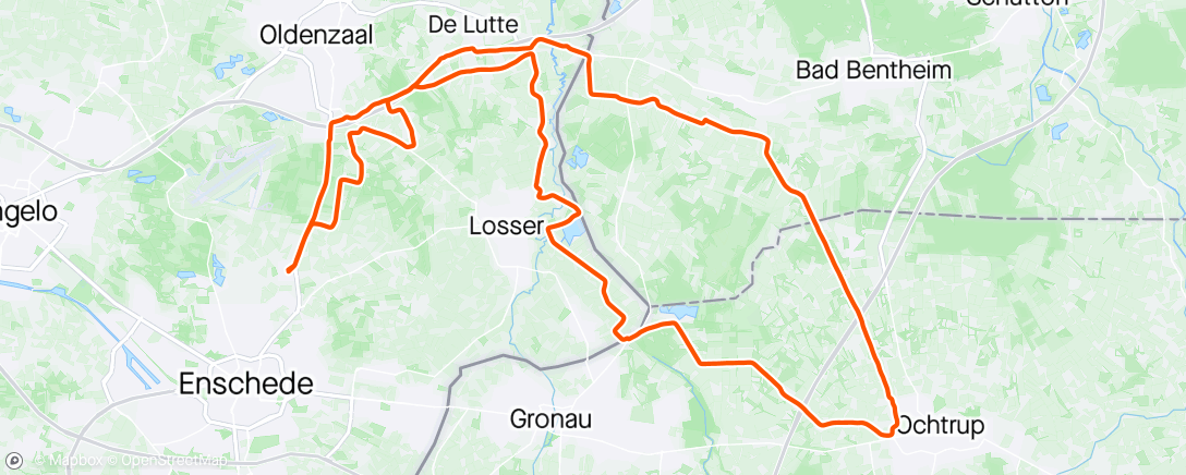 Map of the activity, WV Lonneker Bad Bentheim