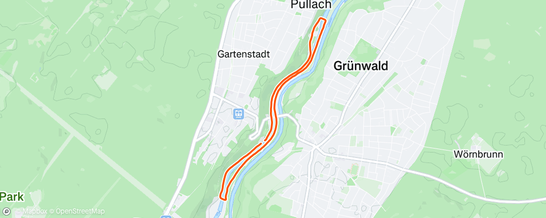 Map of the activity, Spaziergang am Nachmittag