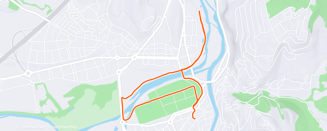 Map of the activity, Morning Run