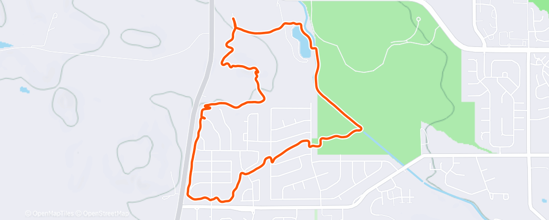 Map of the activity, Morning Run