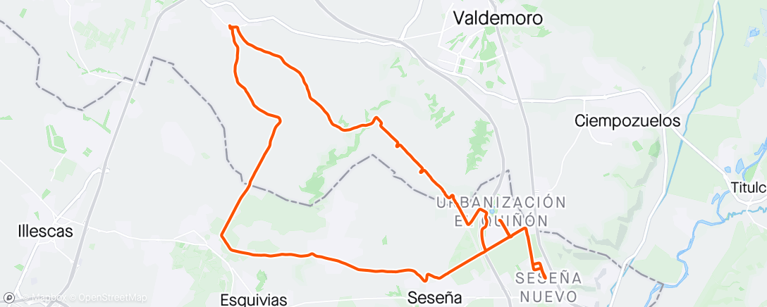 Map of the activity, Seseña - Torrejón de Velasco
