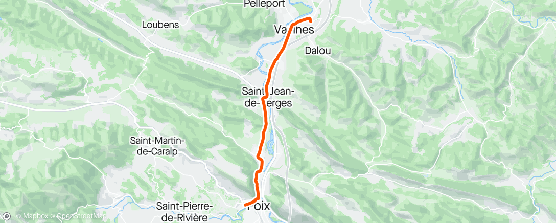 「Retour de La Fourche 😜」活動的地圖
