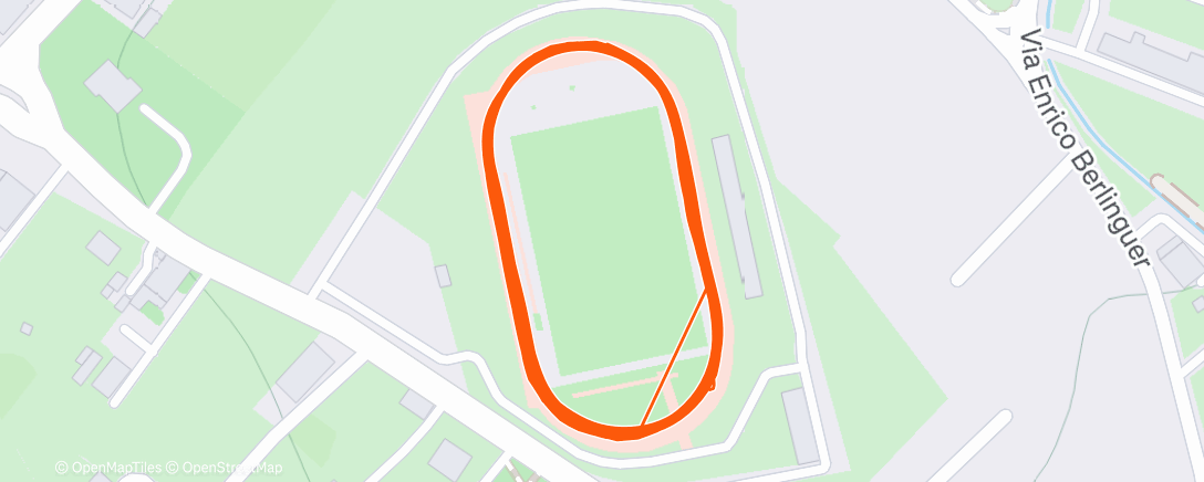 Map of the activity, Corsa pomeridiana