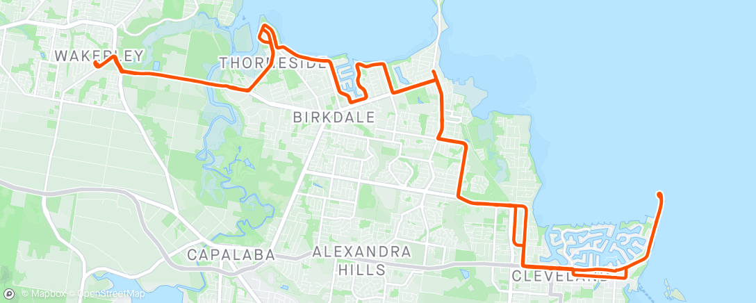 Карта физической активности (ANZAC day ride)