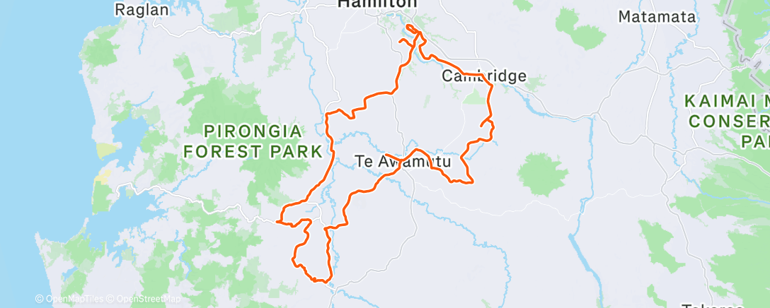 Map of the activity, Con wind