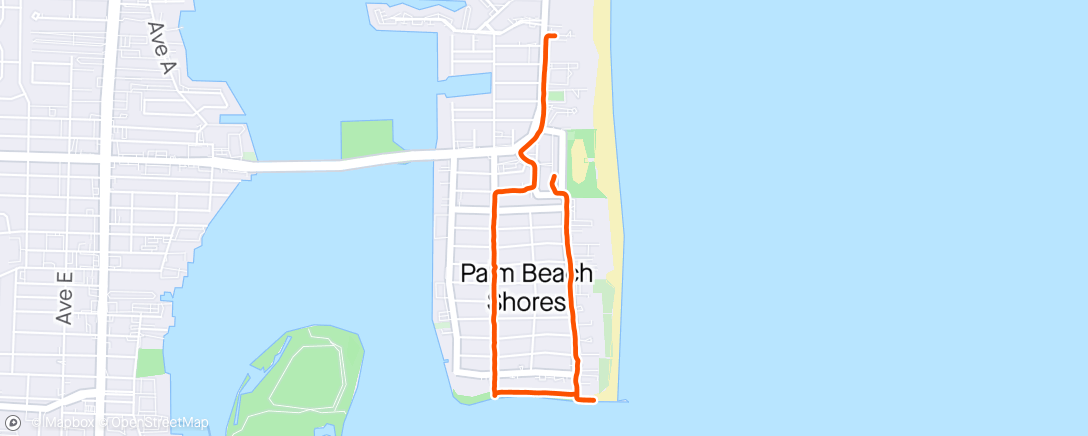 Map of the activity, Morning stroll