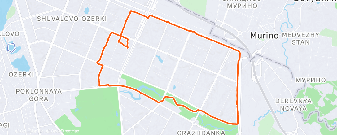 Карта физической активности (Утренний забег)