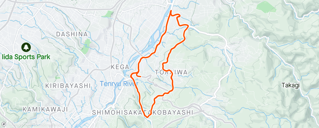 Mapa de la actividad, Tour of Japan St.5