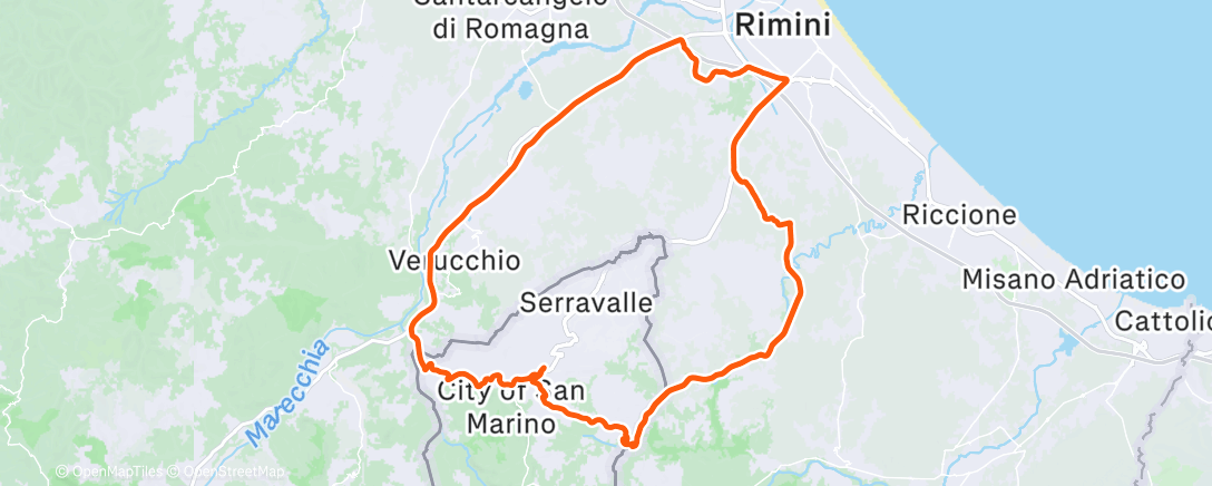 活动地图，Giro mattutino