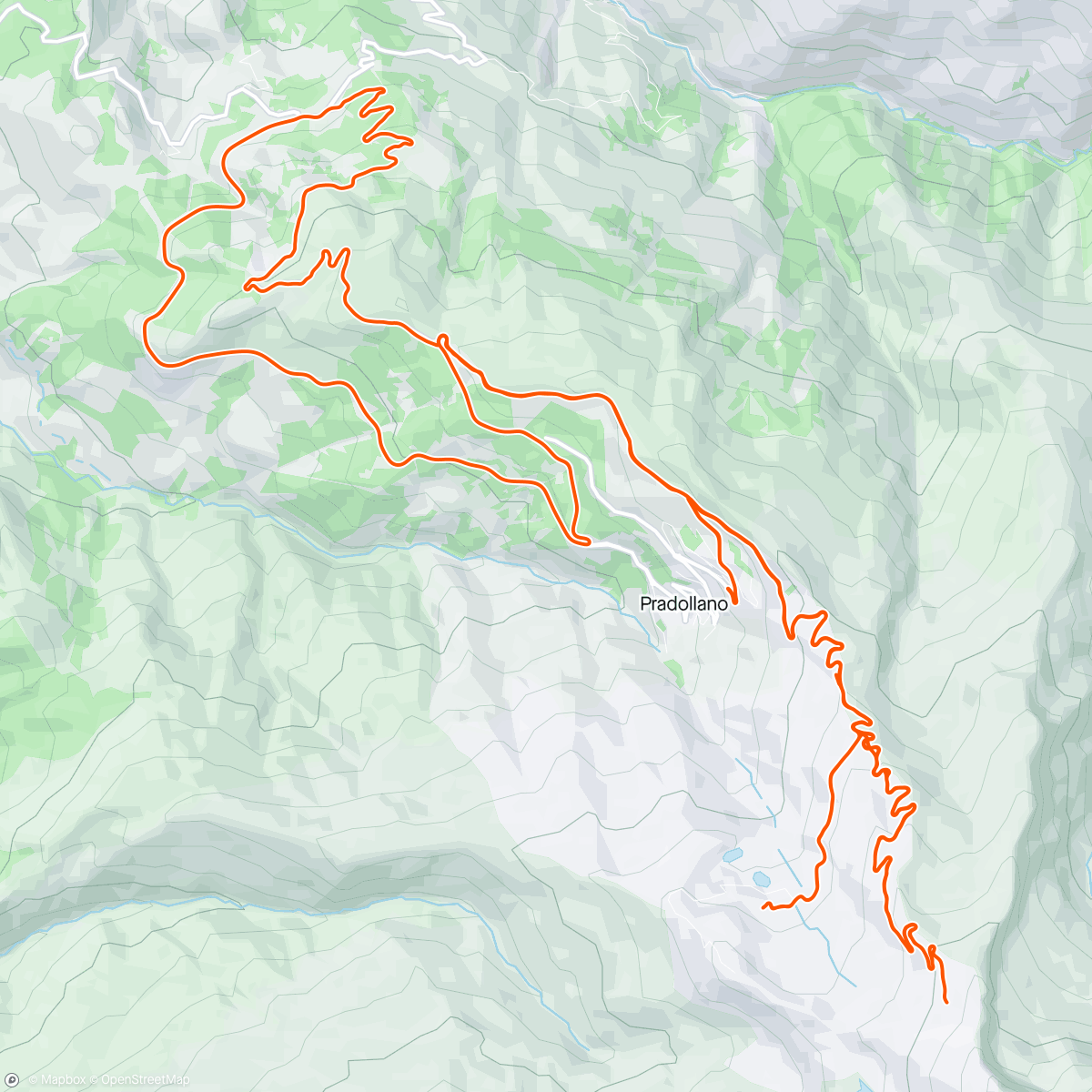 Map of the activity, Sierra Nevada
