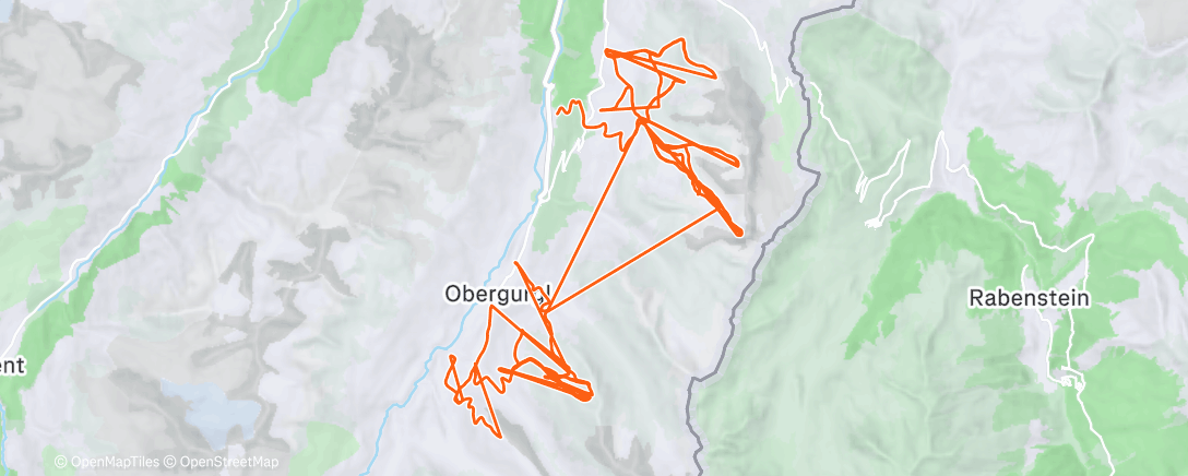 Map of the activity, Gurgl con Alberto