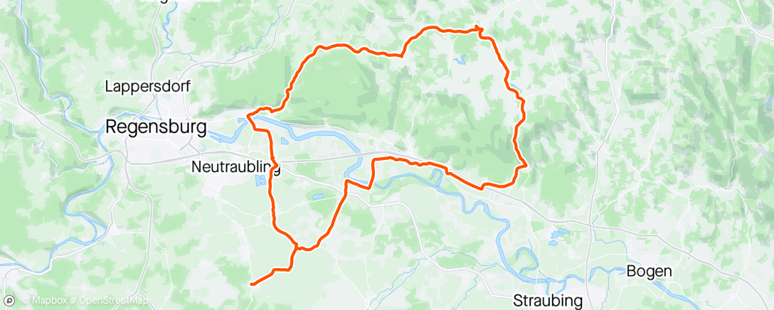Map of the activity, O🦉 B-Day Ride nach Falkenstein