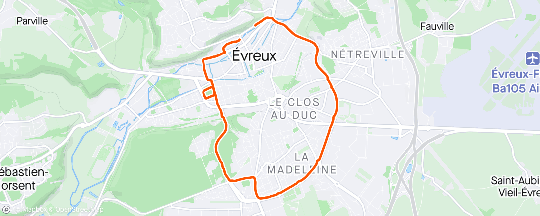 Map of the activity, Run au pays de Ronan