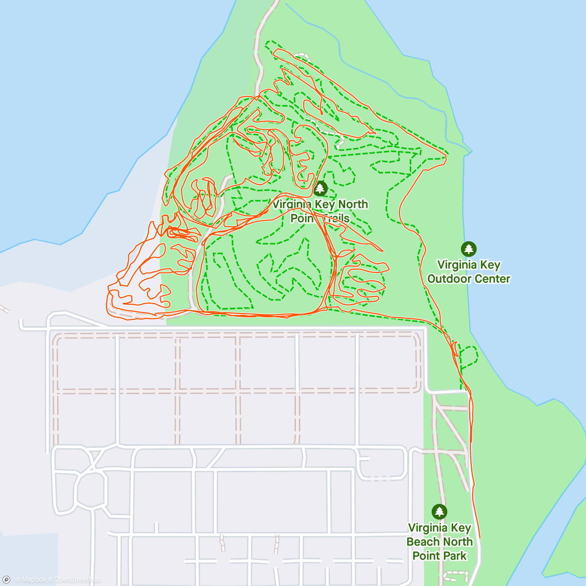 Map of the activity, Bike ride in Miami’s back gardens