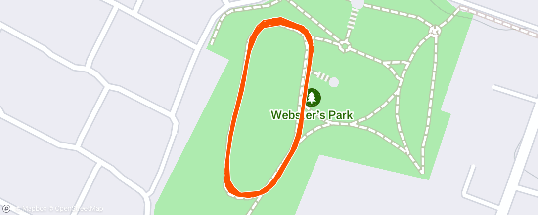 Map of the activity, 8km | Alternating REPS