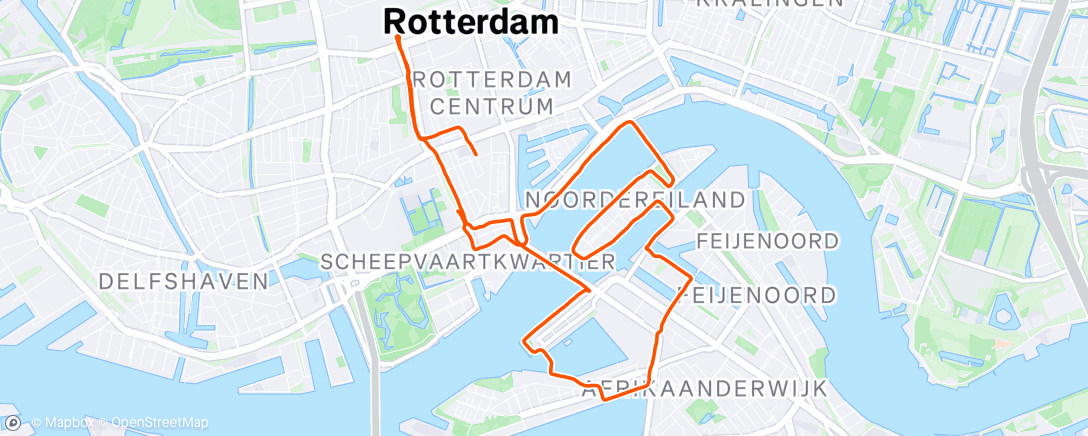 Map of the activity, Ochtendloop