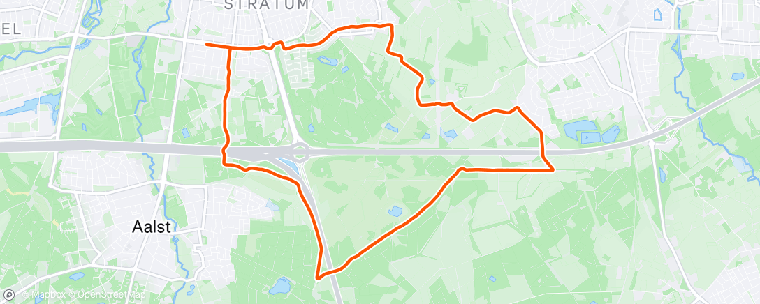Map of the activity, Ochtendloop