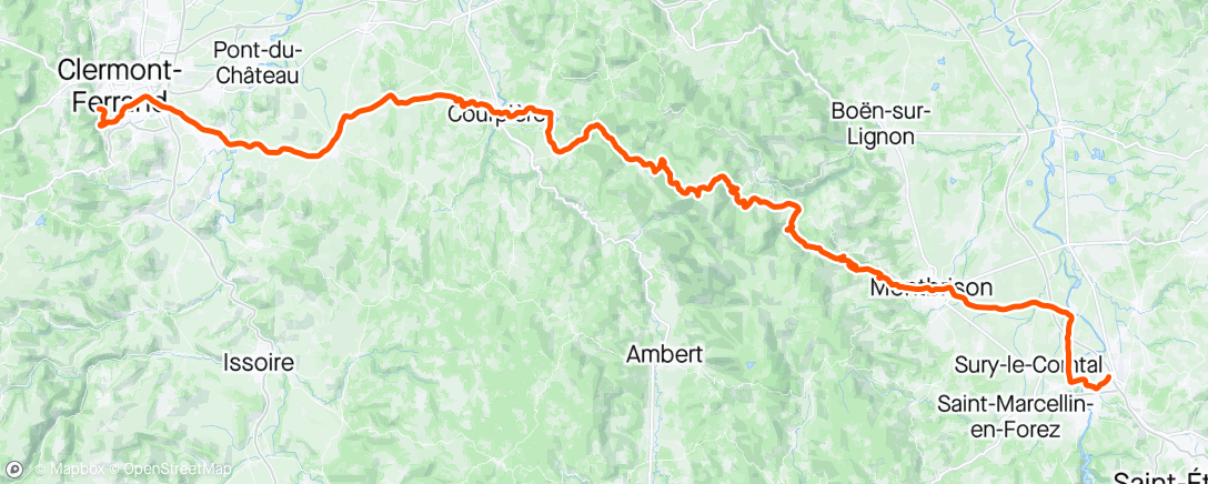 Map of the activity, Itinéraire A89 bis 🥳