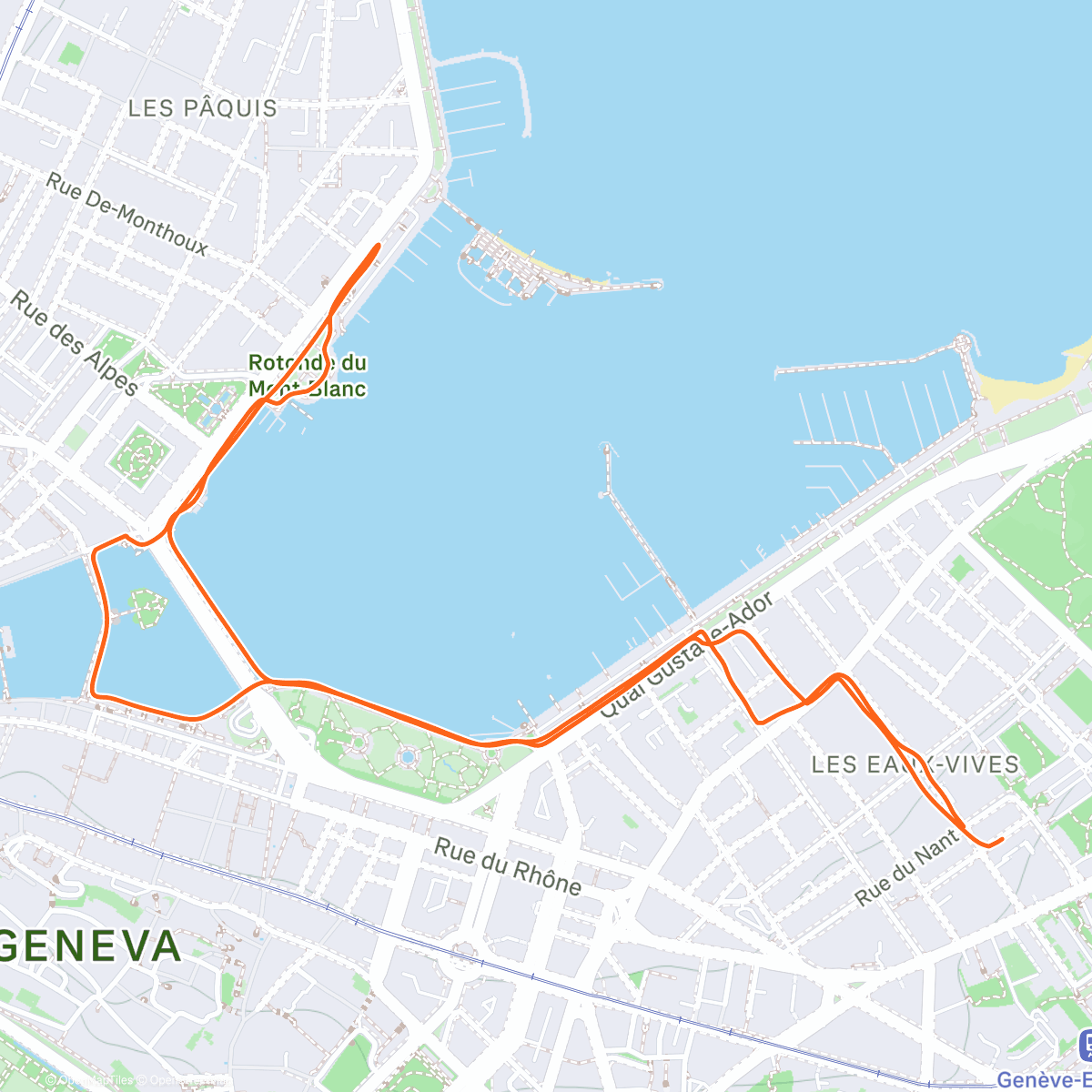 Map of the activity, Reprise endurance fondamentale