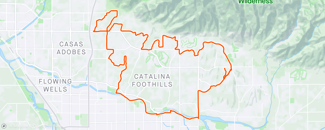 Map of the activity, Roy's Foothills Frolic