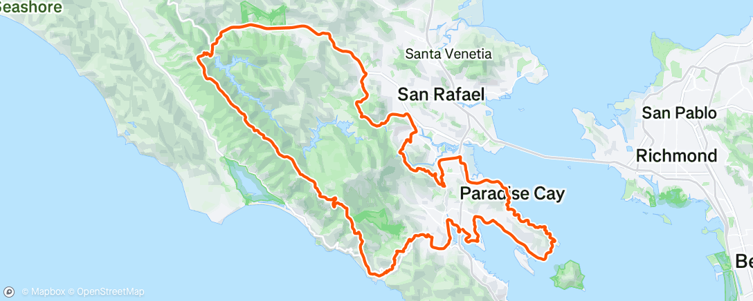 Map of the activity, Morning Ride