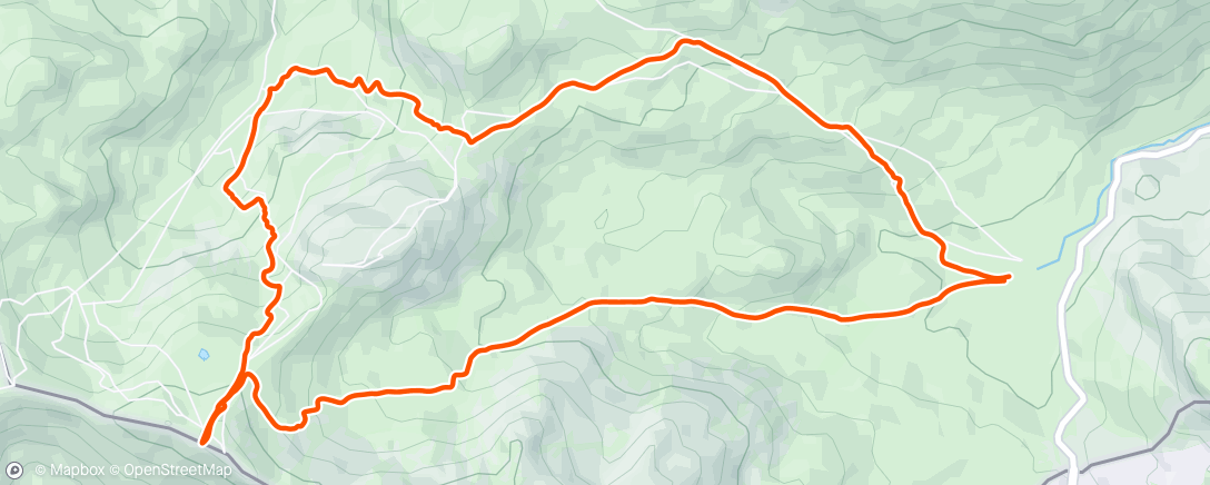 Mapa de la actividad, Ski de randonnée le matin