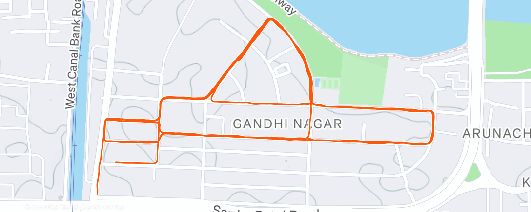 Карта физической активности (Evening Run)